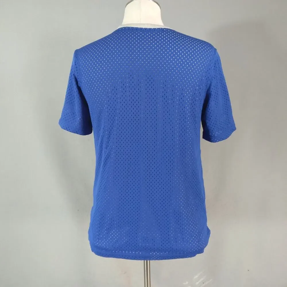 Champion shirt men's medium dual-layer reversible‎ blue grey mesh outdoor sports - Picture 9 of 13